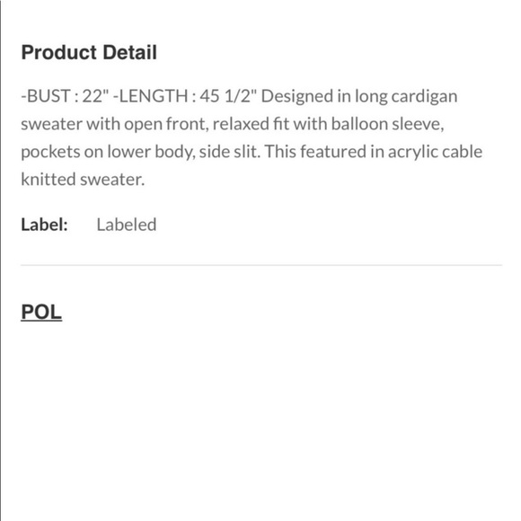 POL brand cardigan, get fall ready! 🍁🍂 - Picture 6 of 6